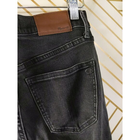 MADEWELL Women's 9" High Riser Skinny Skinny Jeans Black Zip Fly Size 25 - Picture 10 of 10